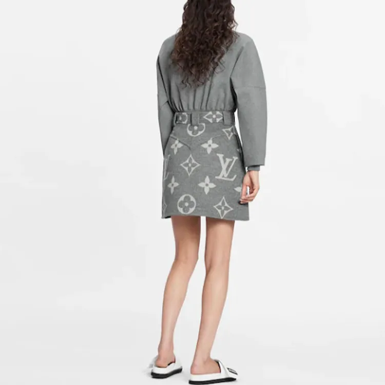 LOUIS VUITTON Skirt Women's Gray-2