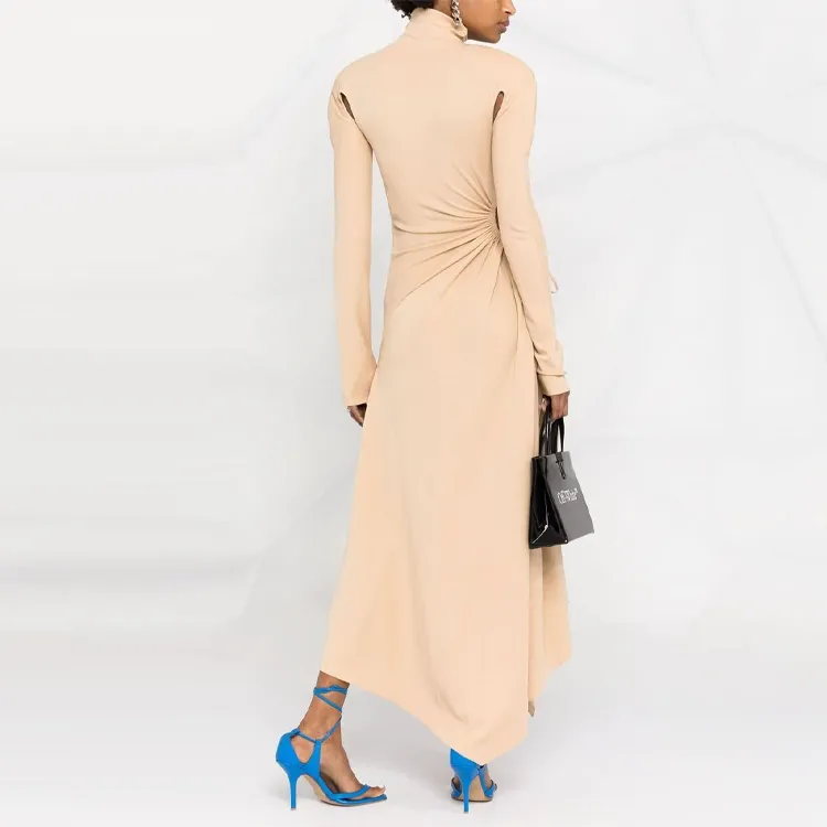 OFF-WHITE SS21 Long-Sleeved Dresses Women's Dusty Pink-2