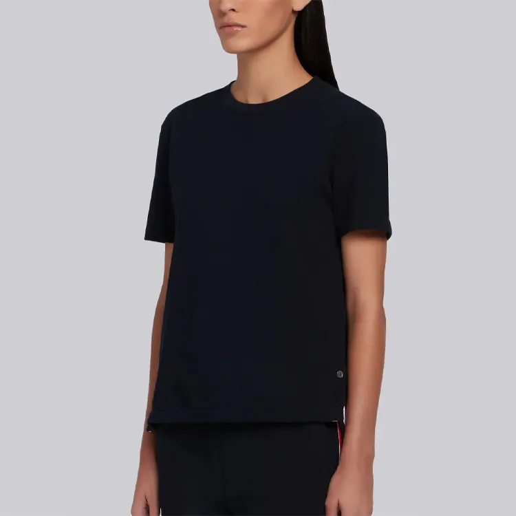 THOM BROWNE Asymmetric Hem T Shirt-5