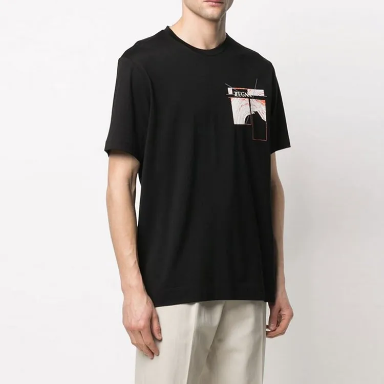 Ermenegildo Zegna T Shirts Men Black-4