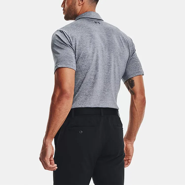Under Armour Polo Shirt Men's Silver Gray-4