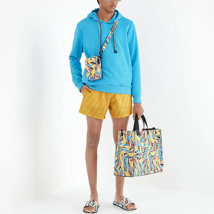 FENDI X Sarah Coleman Rubber Print Fisheye Ff Logo Hoodie-2