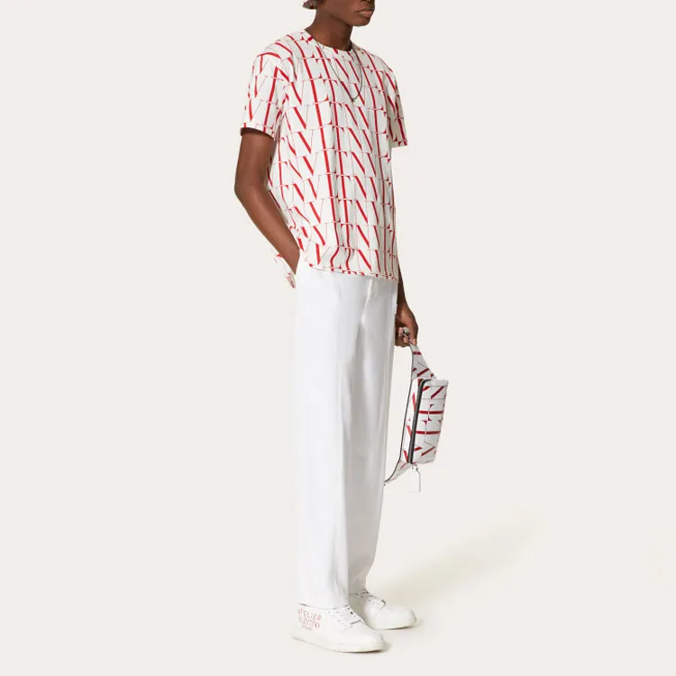 Valentino Times Print T Shirt-3