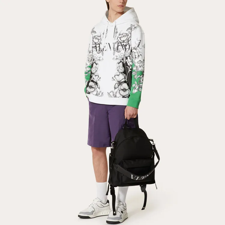 Valentino Sweatshirts Men White Green-3