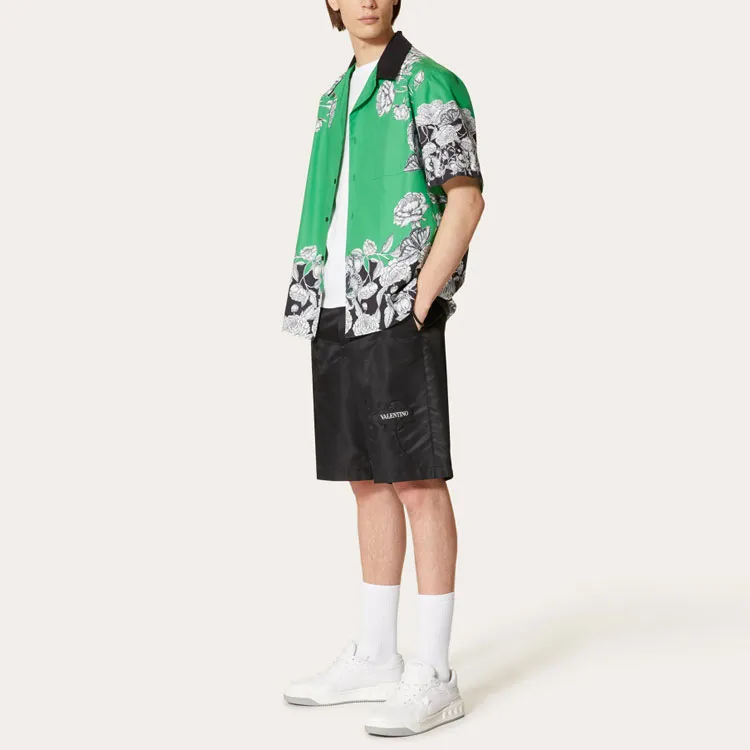 Valentino Garden Floral Embroidery Bermuda Shorts-3