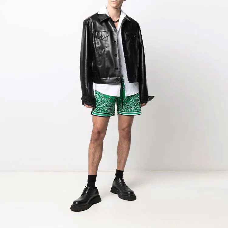 AMIRI Bandana Crochet Basketball Shorts-1