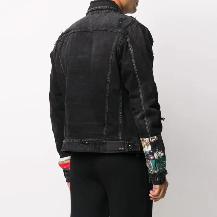 AMIRI Patch Scarves Trucker Jacket-3