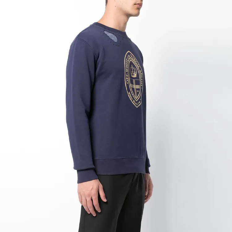 OFF WHITE Ss20 Sweatshirts Men Navy Blue-2