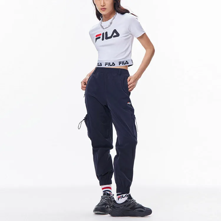 FILA Crop Tops Women's White-2
