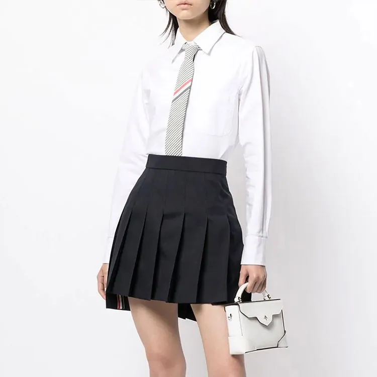 THOM BROWNE Rwb Pleated Skirt-3