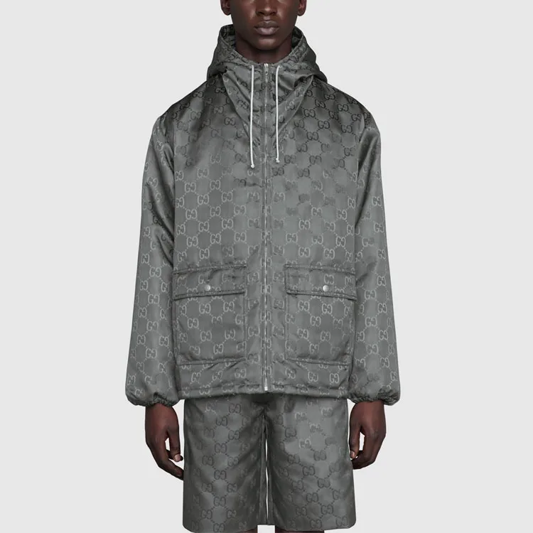GUCCI Jackets Men Gray-2