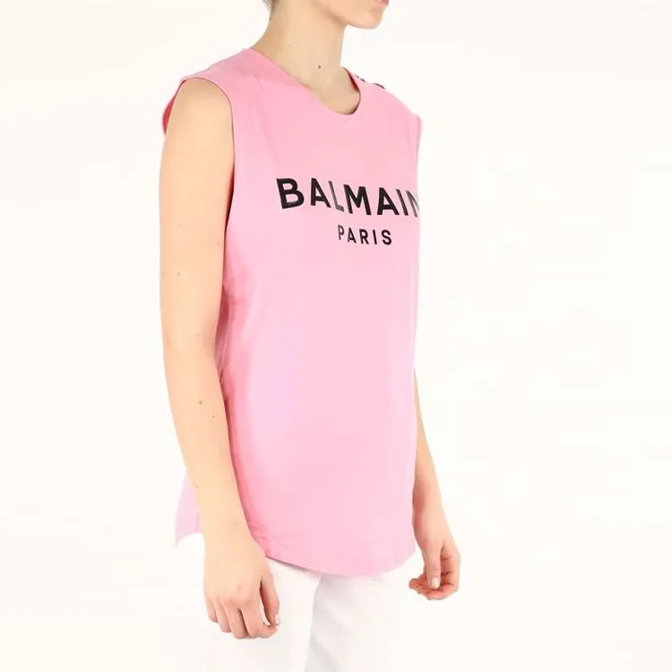 BALMAIN T-Shirts Women's Pink-5
