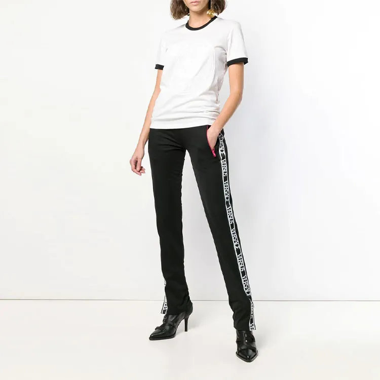 VERSUS SS21 Knitted Sweatpants Women's Black-3