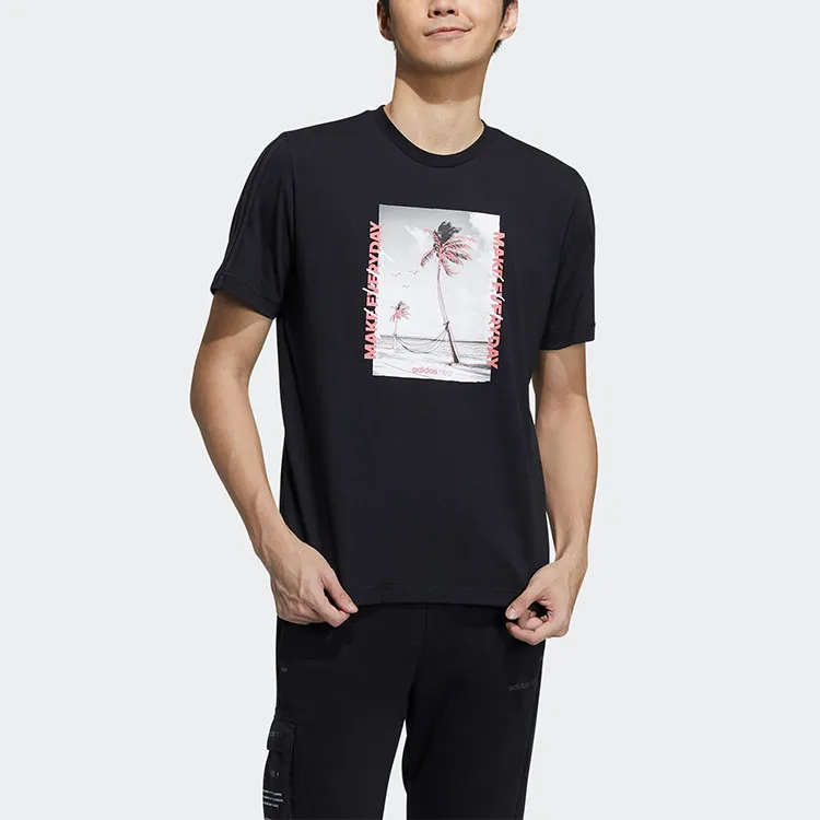 Adidas Neo T Shirts Men Black-2