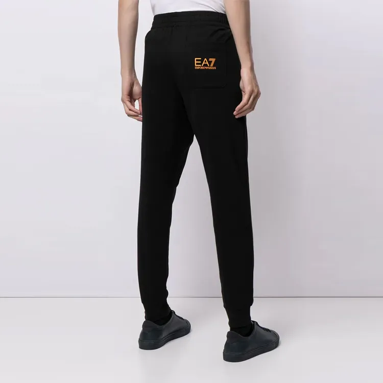 EMPORIO ARMANI EA7 Knitted Sports Pants Men's Black-4