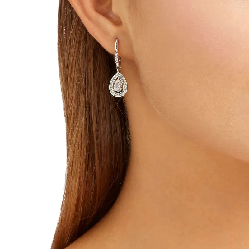 Swarovski Attract Earrings Women's White Gold-3