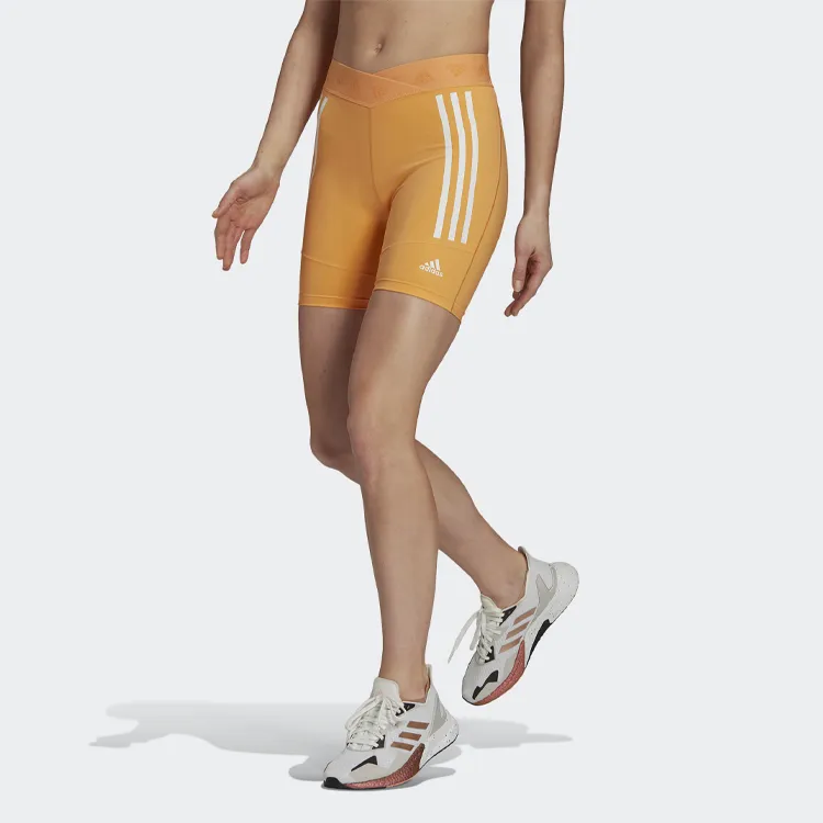 Adidas Casual Shorts Women's Orange Yellow-2