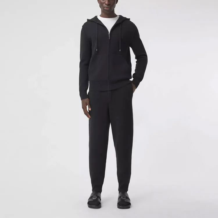 Burberry Knitted Sports Pants Men's Black-4