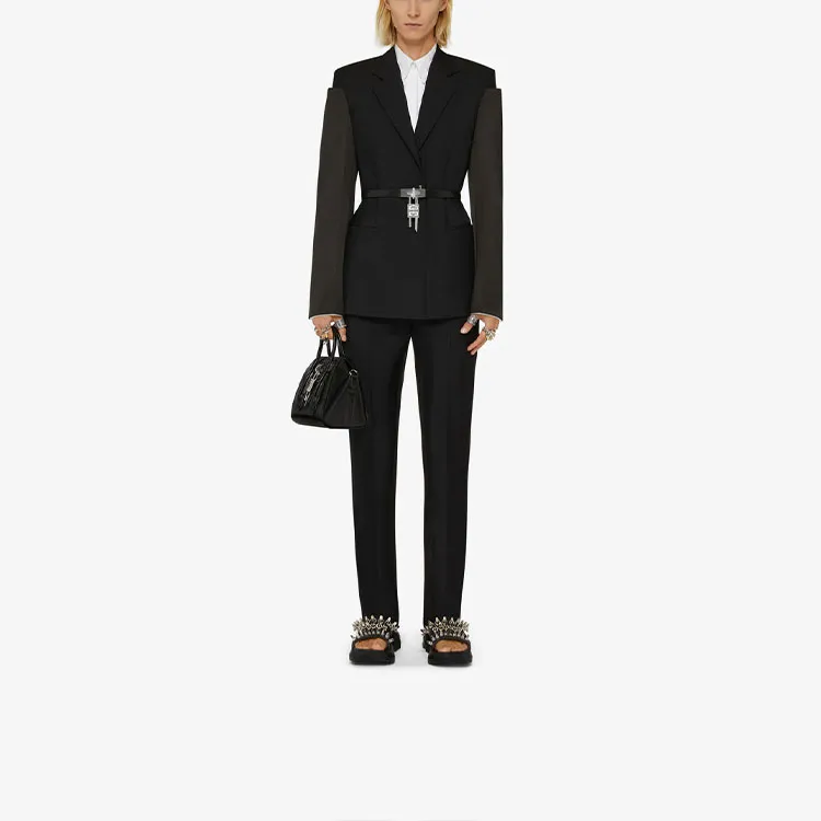 Givenchy Collarless Single breasted Jacket-1