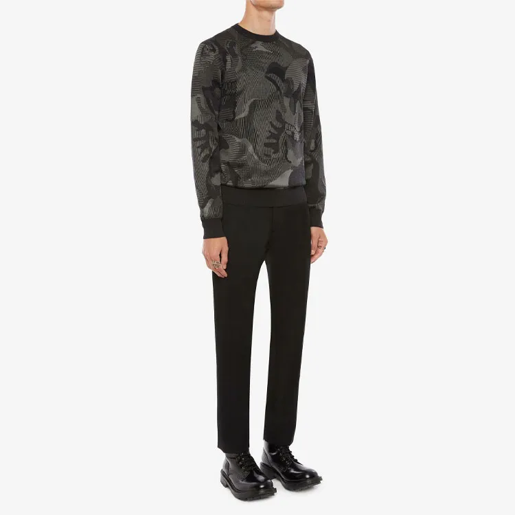 Alexander McQueen Abstract-print Long-sleeve Sweatshirt-3