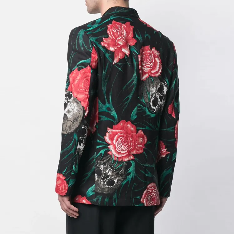Yohji Yamamoto Floral print Shirt Jacket-2