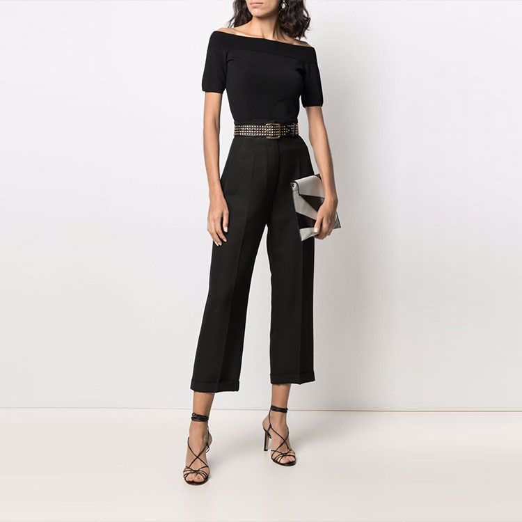 Alexander McQueen Off Shoulder Short-Sleeved Top M - POIZON
