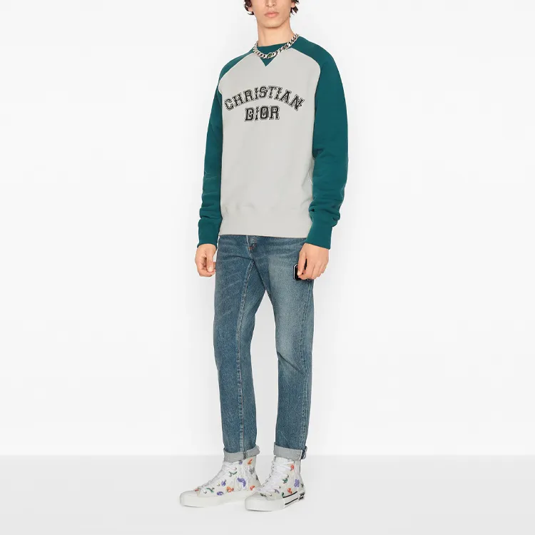 DIOR X Kenny Scharf Varsity Crewneck-4