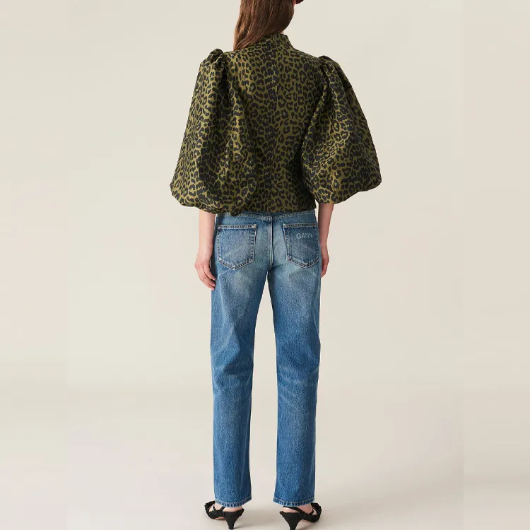 GANNI Shirts Women's Green-3