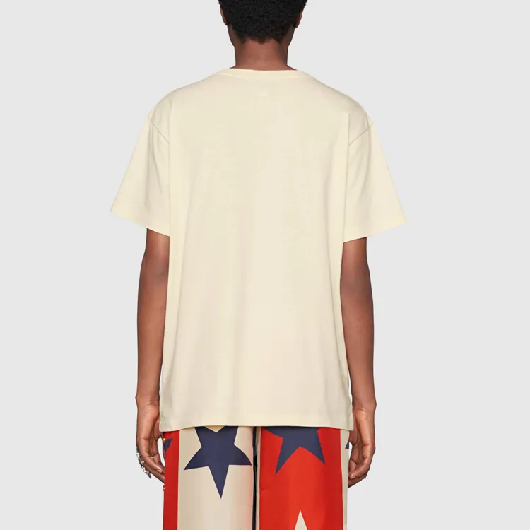 GUCCI Regular T-Shirt Women's Beige Yellow-3