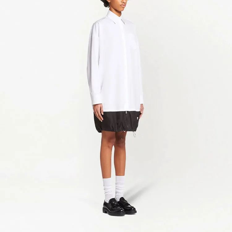 PRADA FW21 Long-Sleeved Dresses Women's White-4