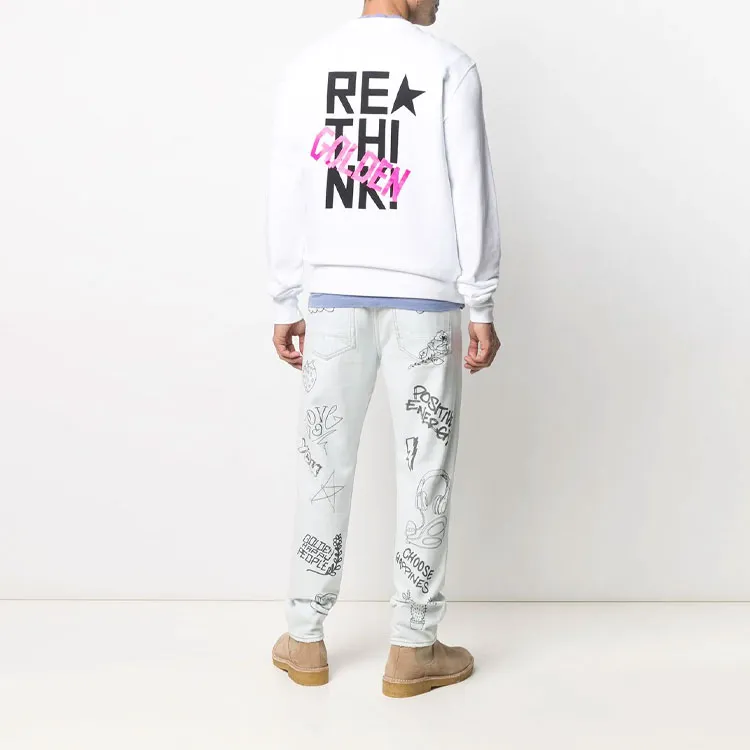 Golden Goose Sweatshirts Men White-4