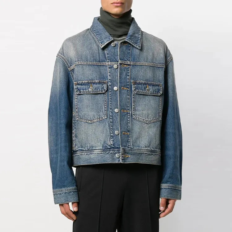 AMBUSH Denim Jackets Men Blue-1