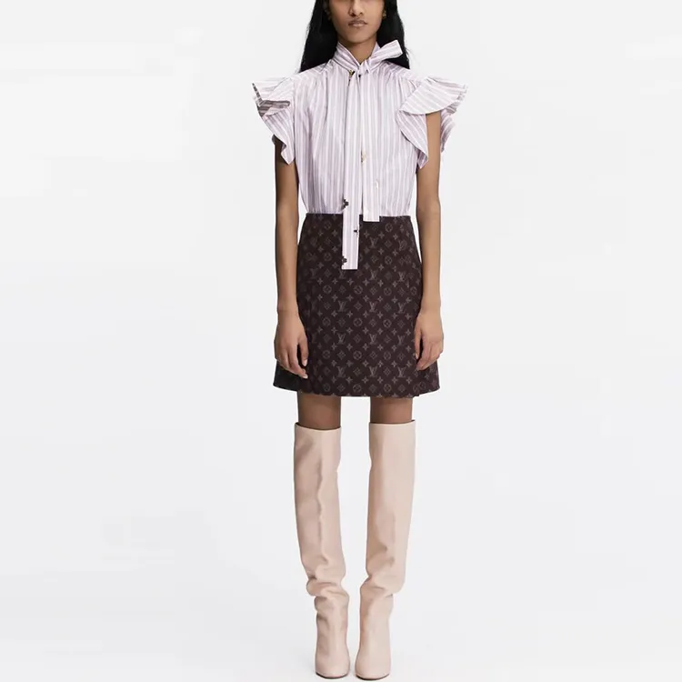 LOUIS VUITTON Casual Short Skirts Women's Brown-3