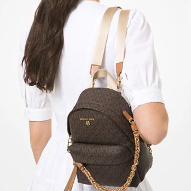 MICHAEL KORS Artificial Leather Backpack Mini Women's Acorn Brown-4