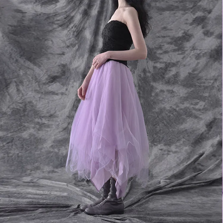 MARC LE BIHAN Casual Long Skirts Women's Orchid Purple-4