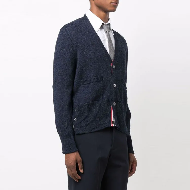 THOM BROWNE Sweaters Men Blue-3