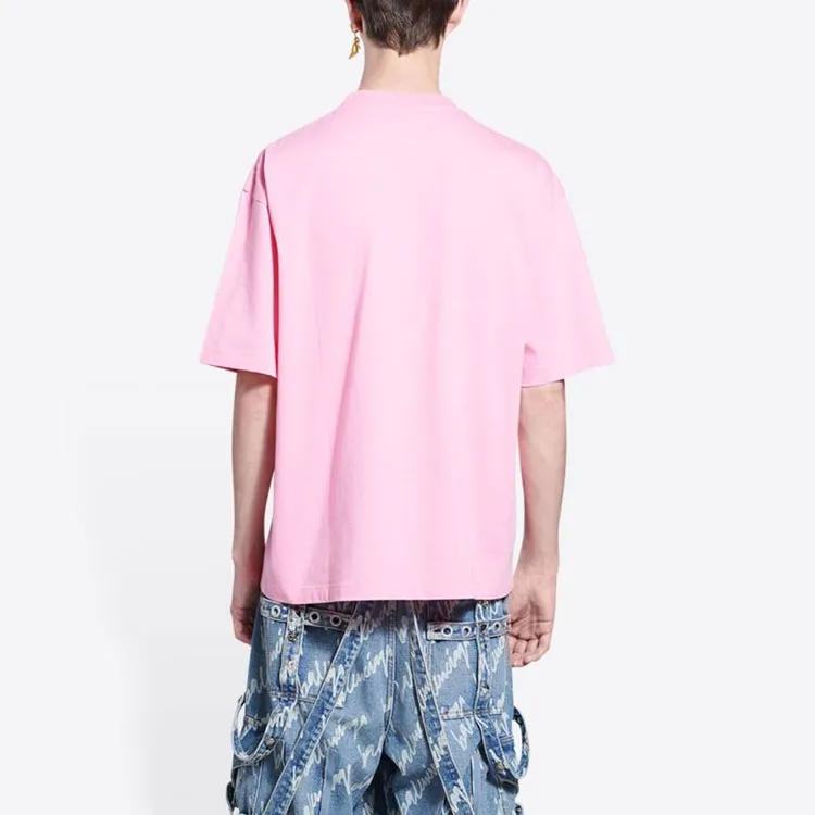 Balenciaga T-Shirts Unisex Pink-4