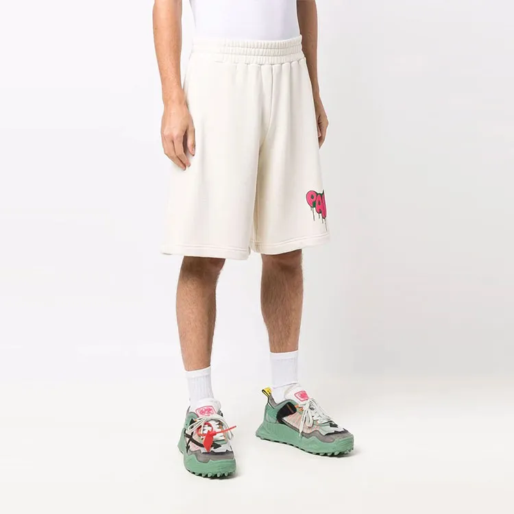 PALM ANGELS Spray Heart Shorts-1