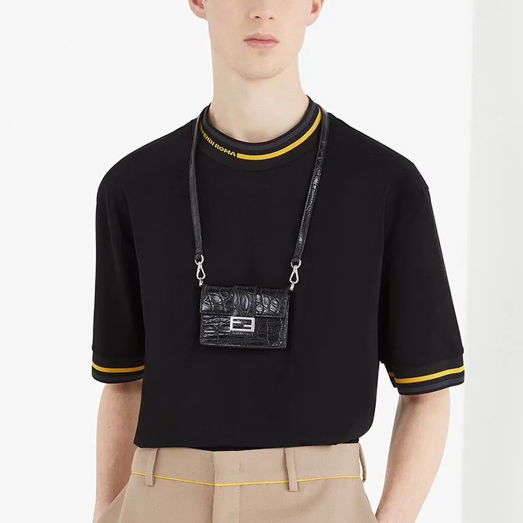 FENDI T Shirts Men Black-6
