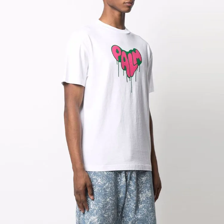 PALM ANGELS Spray Heart T shirt-2