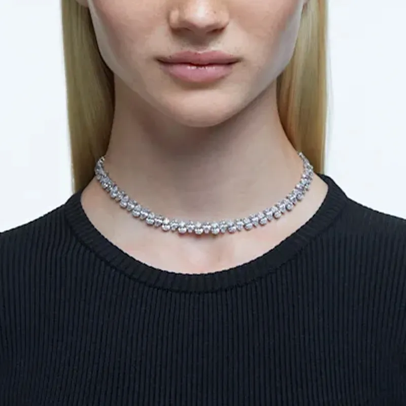 Swarovski Matrix Pear cut Necklace-1
