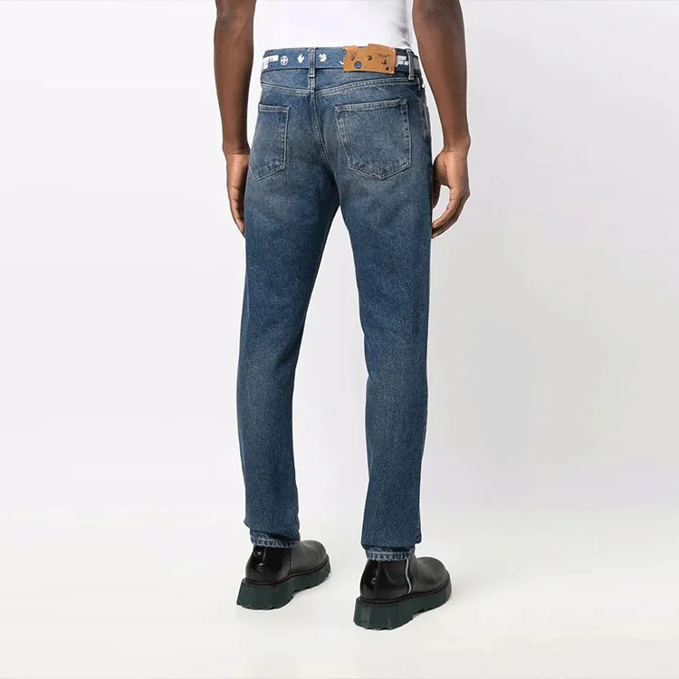 OFF WHITE FW21 Jeans Men Blue-3