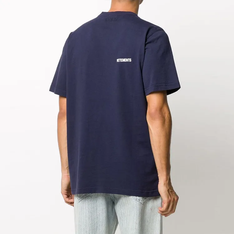 Vetements T-Shirts Unisex Navy-4