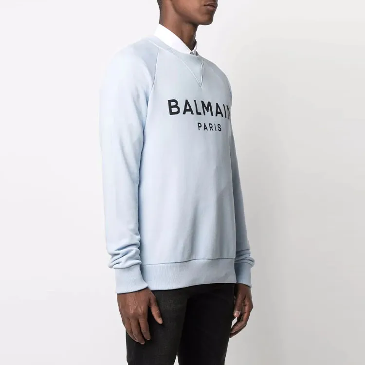 BALMAIN Sweatshirts Men Blue-3