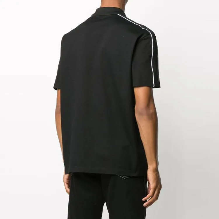 VERSACE Polo Shirts Men Black-2