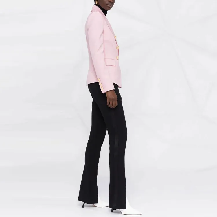 BALMAIN Business Suit Coat Women's Pink-3