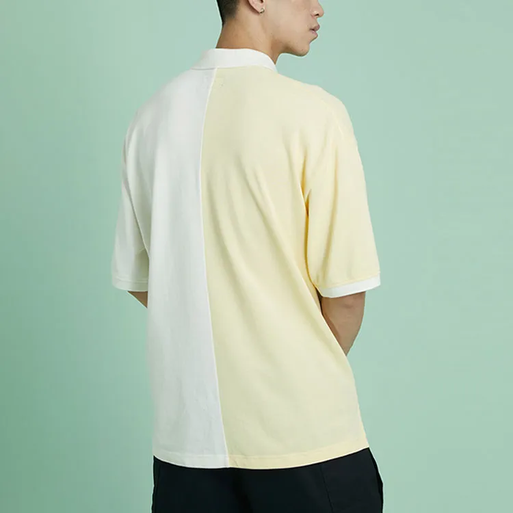 Converse Polo Shirts Men Beige Yellow-2