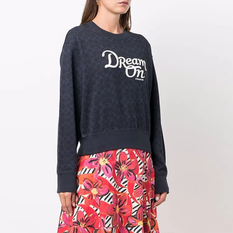 COACH Sweatshirt Women's Dark Blue-3