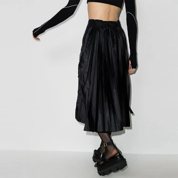Sacai Ribbed Waistband Side Slit Cargo Skirt-2