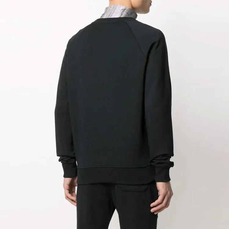BALMAIN Flocked Logo Crewneck Sweatshirt-3